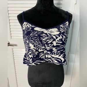 St. John crop top Navy blue